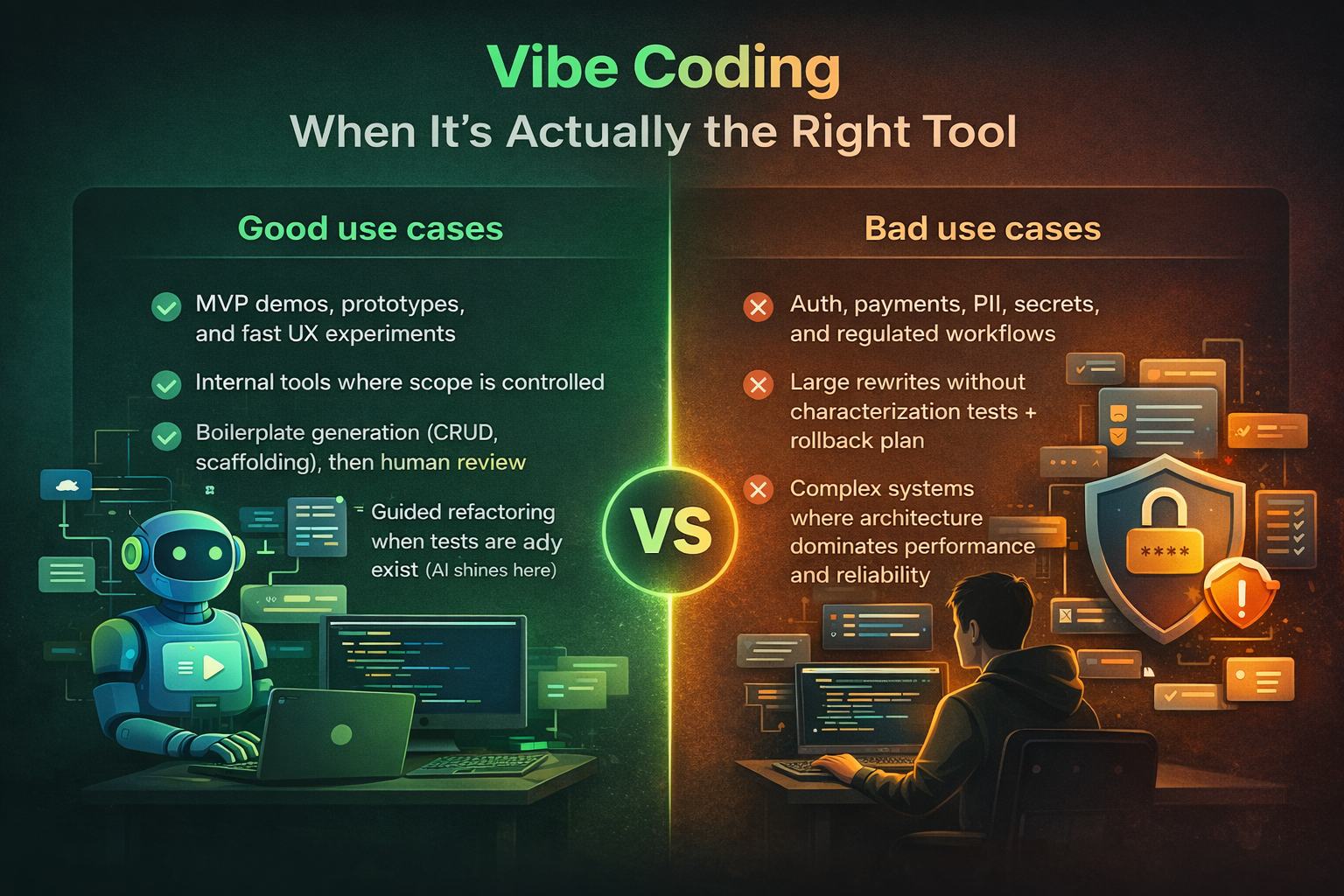 vibe coding vs traditional coding comparison